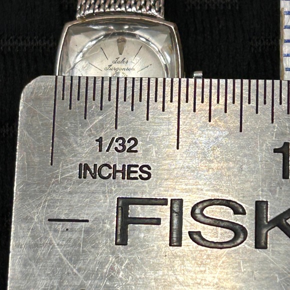 Vintage Jules Jurgensen 10K Gold‎ Filled Women Mesh Watch Faceted Crystal Tested main image 4